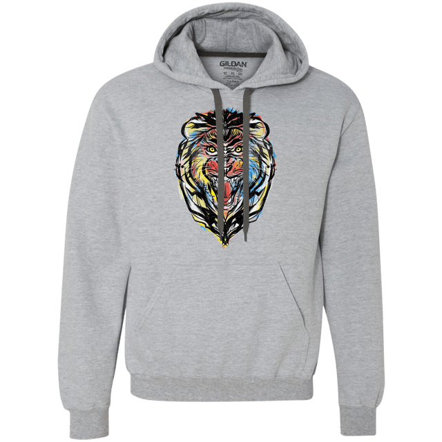 Sweatshirts Sport Grey / S Stencil Lion Premium Fleece Hoodie