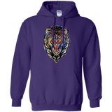 Sweatshirts Purple / S Stencil Lion Pullover Hoodie