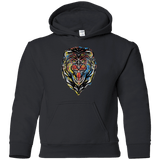 Sweatshirts Black / YS Stencil Lion Youth Hoodie