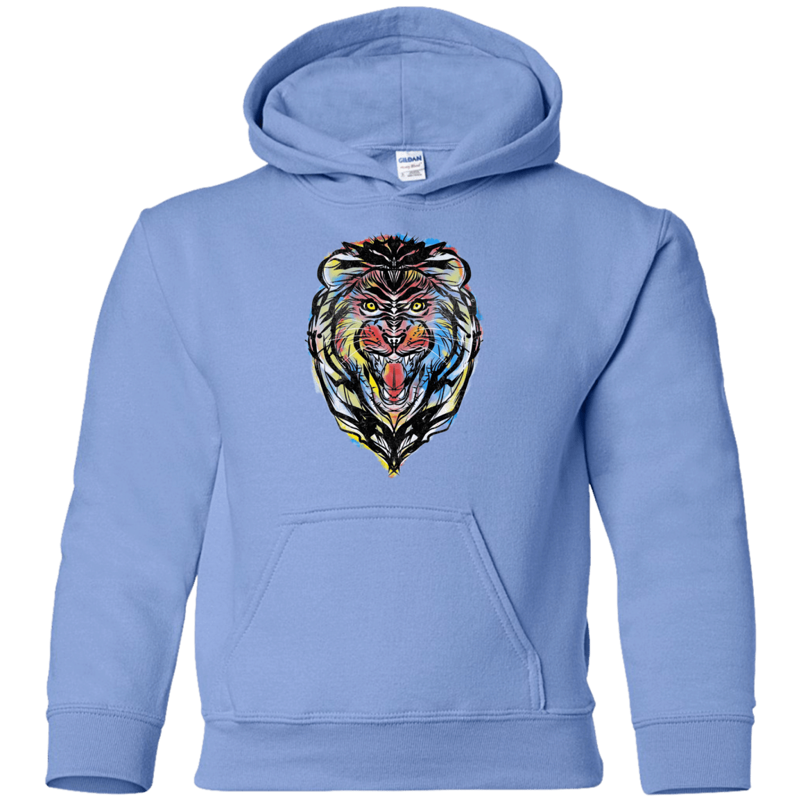 Sweatshirts Carolina Blue / YS Stencil Lion Youth Hoodie