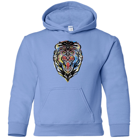 Sweatshirts Carolina Blue / YS Stencil Lion Youth Hoodie