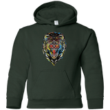 Sweatshirts Forest Green / YS Stencil Lion Youth Hoodie