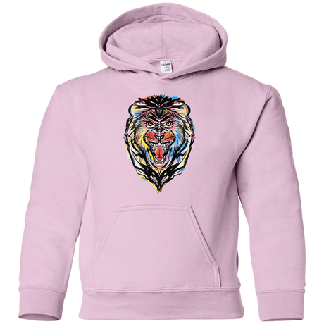 Sweatshirts Light Pink / YS Stencil Lion Youth Hoodie