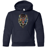 Sweatshirts Navy / YS Stencil Lion Youth Hoodie