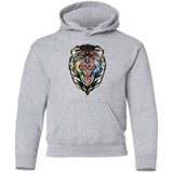 Sweatshirts Sport Grey / YS Stencil Lion Youth Hoodie