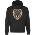 Sweatshirts Black / S Stencil Tiger Premium Fleece Hoodie