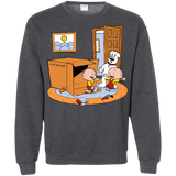 Sweatshirts Dark Heather / S Stewie and Brian Crewneck Sweatshirt