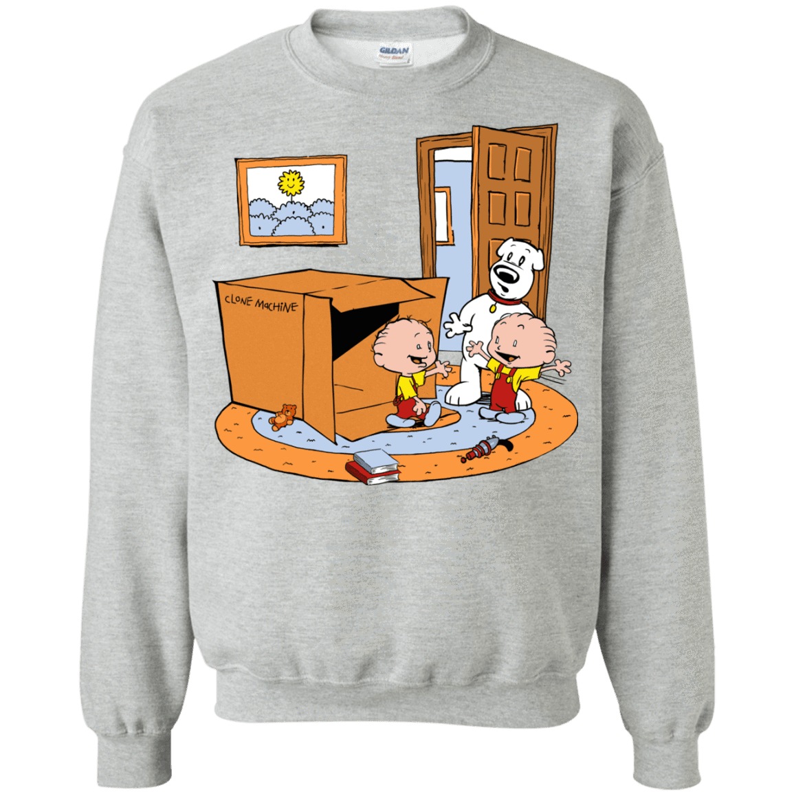 Sweatshirts Sport Grey / S Stewie and Brian Crewneck Sweatshirt