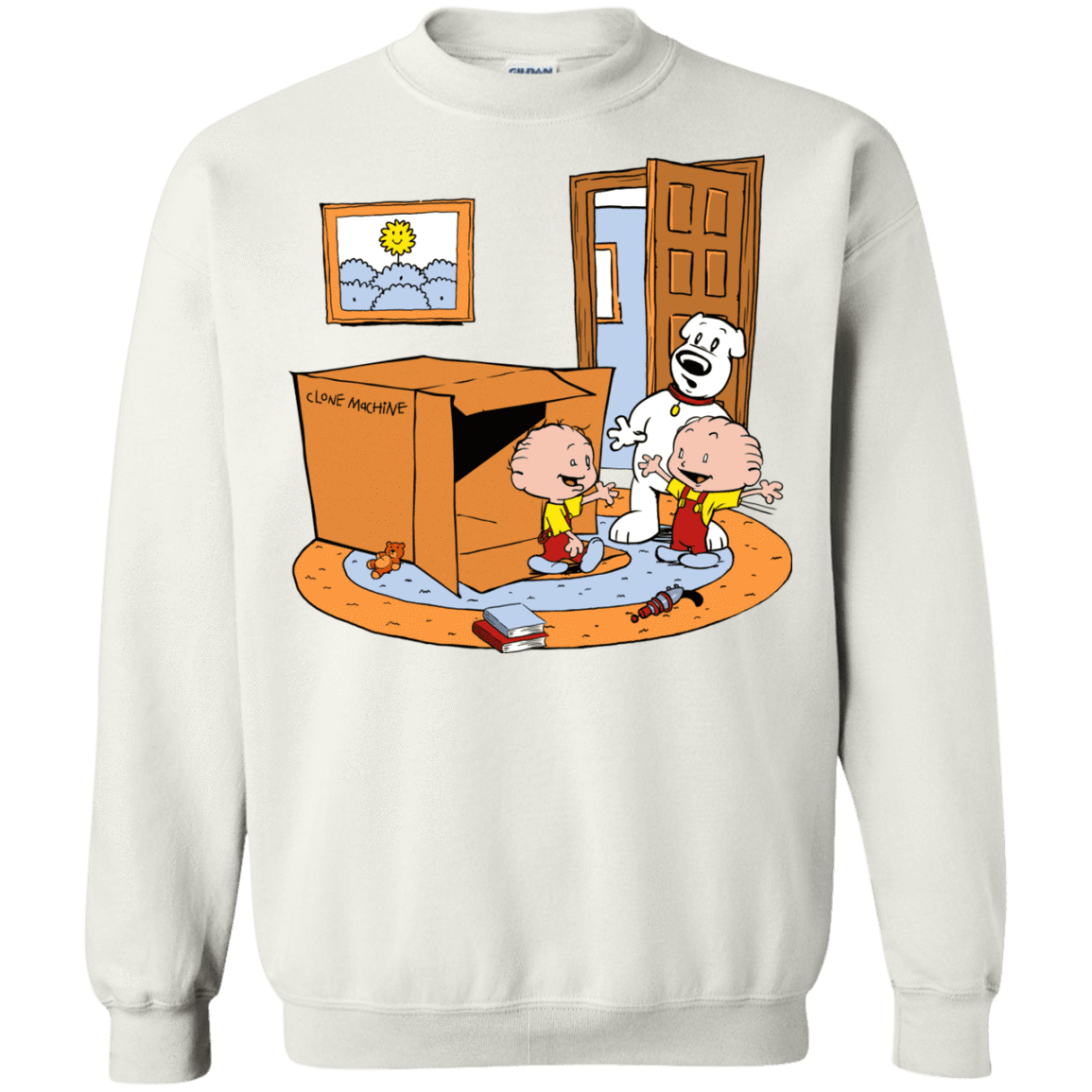 Sweatshirts White / S Stewie and Brian Crewneck Sweatshirt