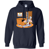 Sweatshirts Navy / S Stewie and Brian Pullover Hoodie