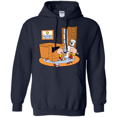 Sweatshirts Navy / S Stewie and Brian Pullover Hoodie