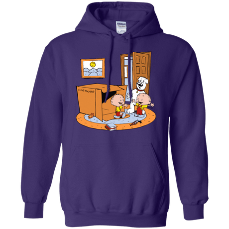 Sweatshirts Purple / S Stewie and Brian Pullover Hoodie