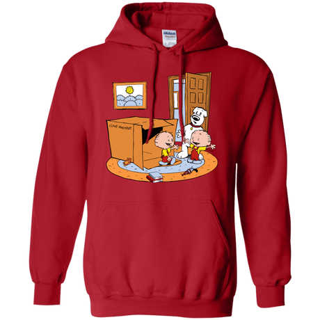 Sweatshirts Red / S Stewie and Brian Pullover Hoodie