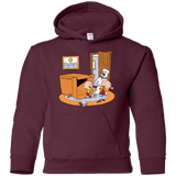 Sweatshirts Maroon / YS Stewie and Brian Youth Hoodie