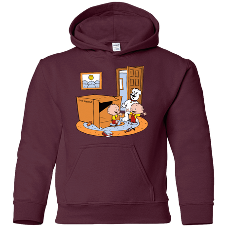 Sweatshirts Maroon / YS Stewie and Brian Youth Hoodie