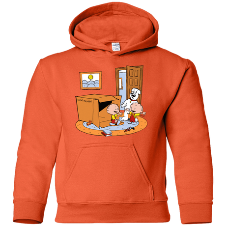 Sweatshirts Orange / YS Stewie and Brian Youth Hoodie