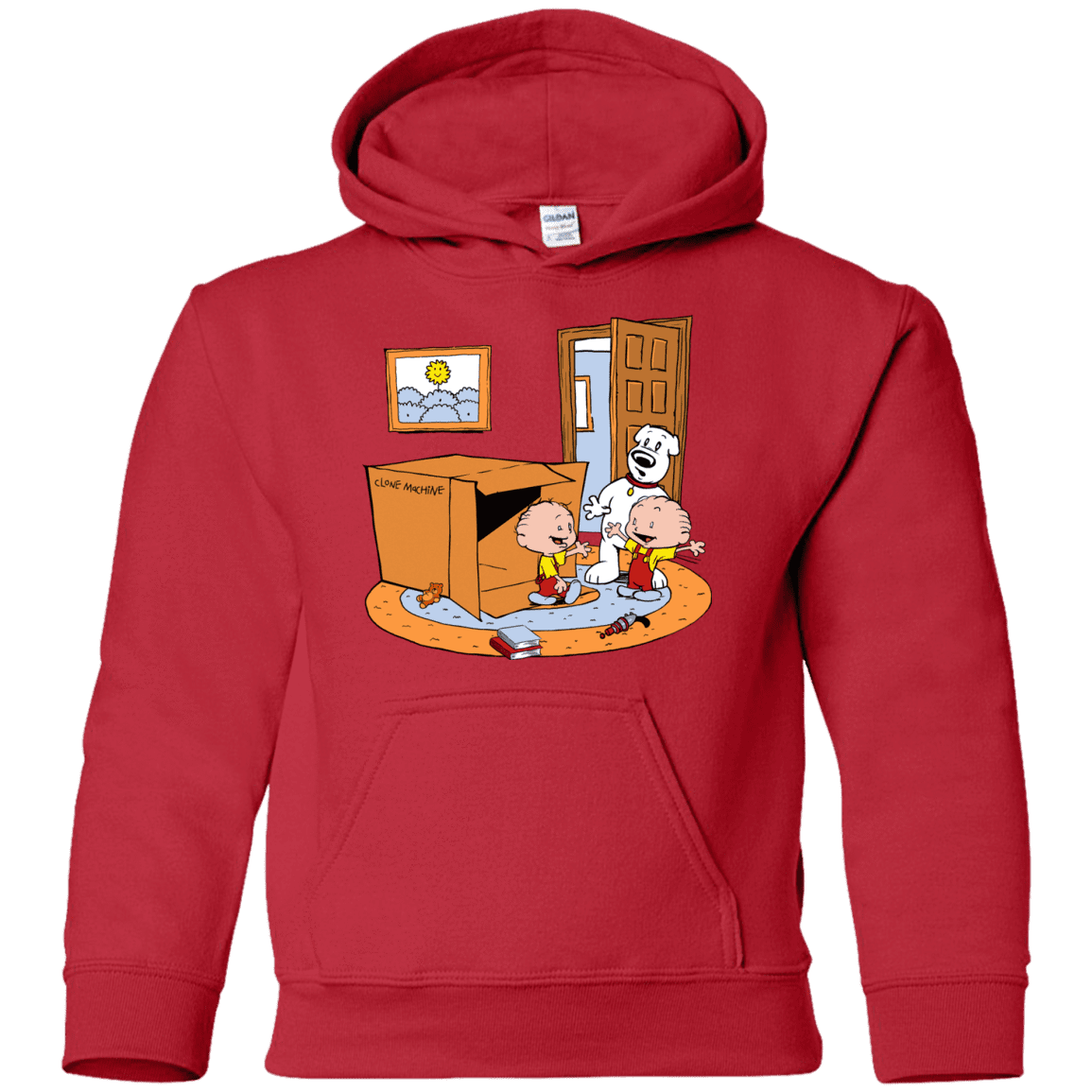 Sweatshirts Red / YS Stewie and Brian Youth Hoodie