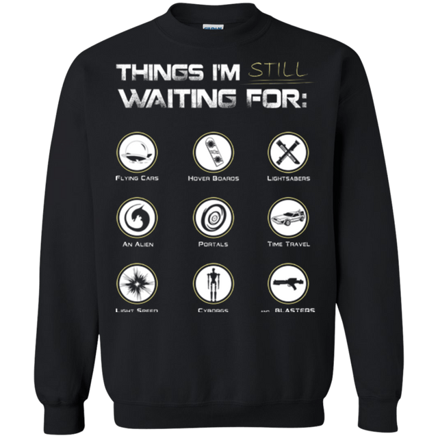 Sweatshirts Black / Small Still Waiting Crewneck Sweatshirt
