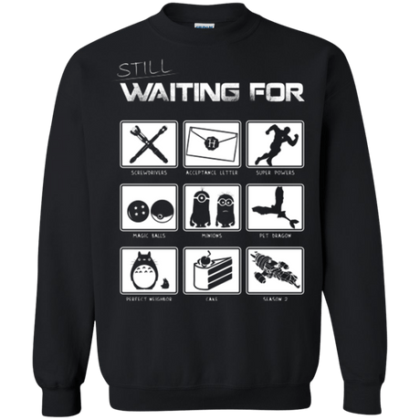 Sweatshirts Black / Small Still Waiting Part 2 Crewneck Sweatshirt