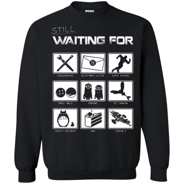 Sweatshirts Black / Small Still Waiting Part 2 Crewneck Sweatshirt