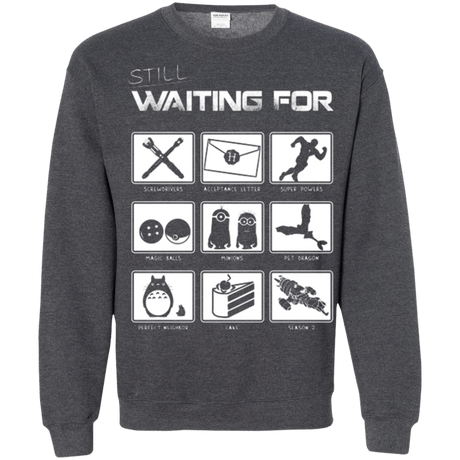 Sweatshirts Dark Heather / Small Still Waiting Part 2 Crewneck Sweatshirt
