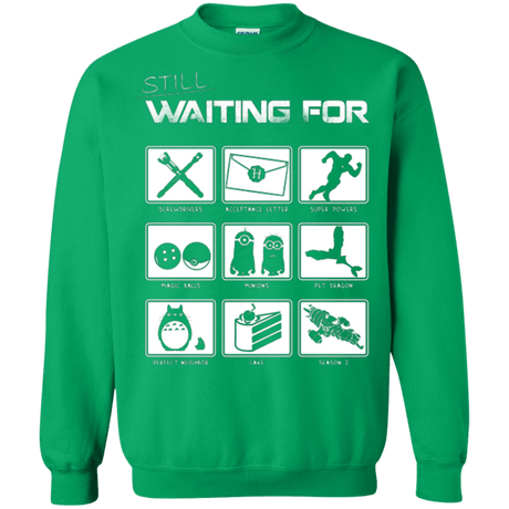 Sweatshirts Irish Green / Small Still Waiting Part 2 Crewneck Sweatshirt