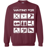 Sweatshirts Maroon / Small Still Waiting Part 2 Crewneck Sweatshirt
