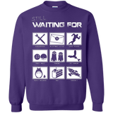 Sweatshirts Purple / Small Still Waiting Part 2 Crewneck Sweatshirt
