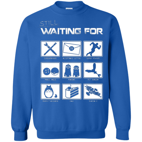 Sweatshirts Royal / Small Still Waiting Part 2 Crewneck Sweatshirt
