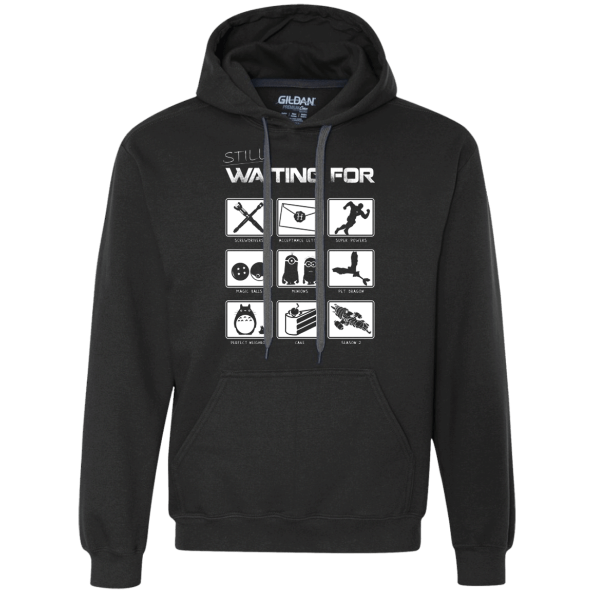 Sweatshirts Black / Small Still Waiting Part 2 Premium Fleece Hoodie