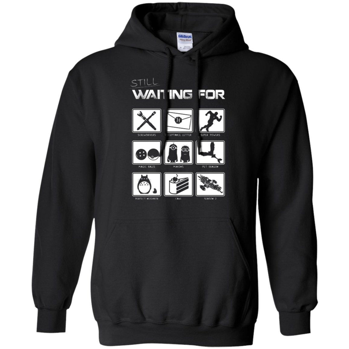 Sweatshirts Black / Small Still Waiting Part 2 Pullover Hoodie