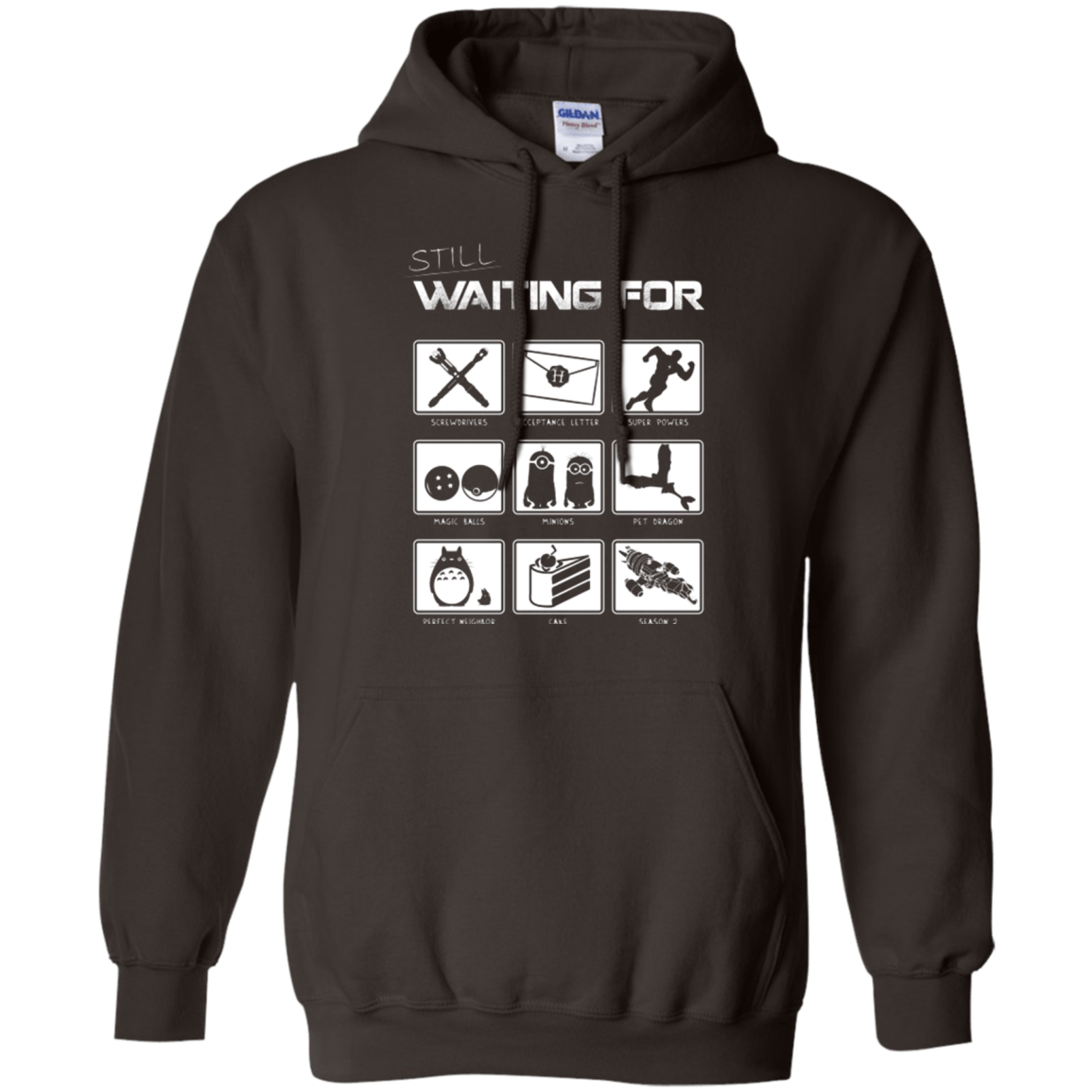 Sweatshirts Dark Chocolate / Small Still Waiting Part 2 Pullover Hoodie