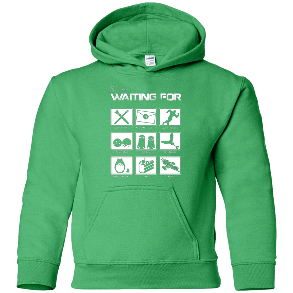 Sweatshirts Irish Green / YS Still Waiting Part 2 Youth Hoodie