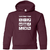Sweatshirts Maroon / YS Still Waiting Part 2 Youth Hoodie