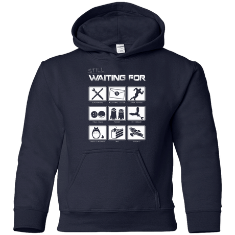 Sweatshirts Navy / YS Still Waiting Part 2 Youth Hoodie