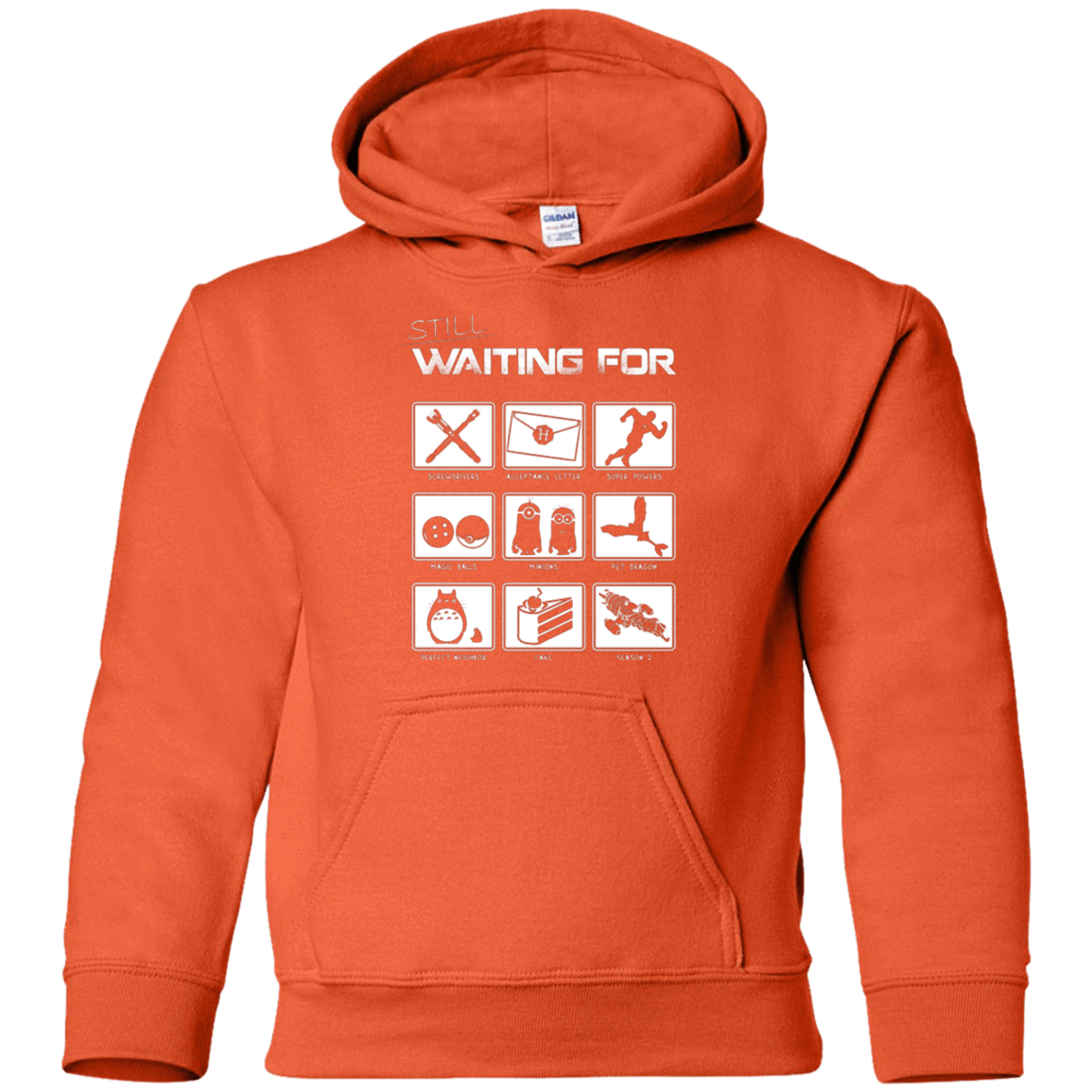Sweatshirts Orange / YS Still Waiting Part 2 Youth Hoodie