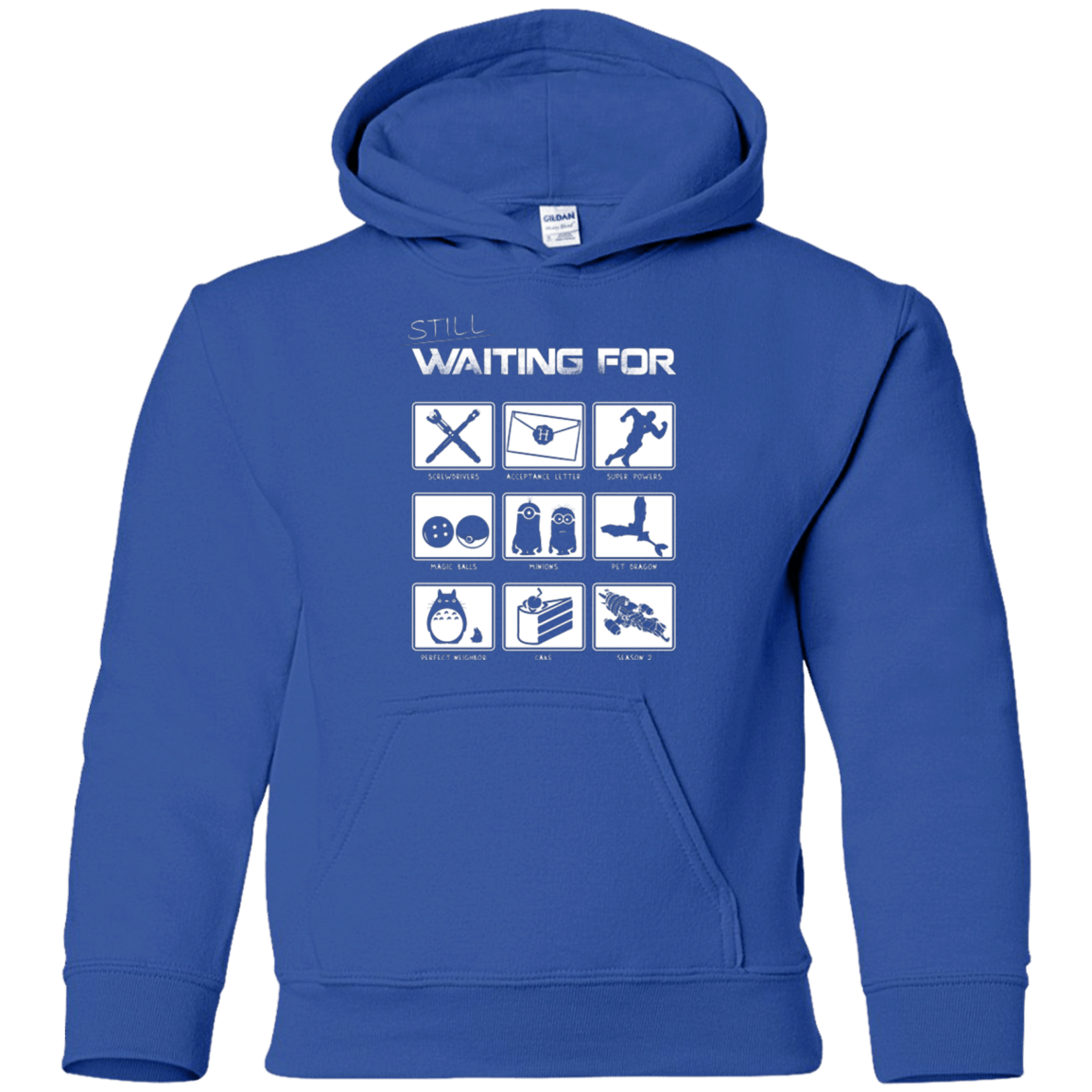 Sweatshirts Royal / YS Still Waiting Part 2 Youth Hoodie