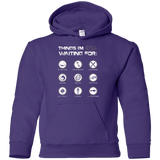 Sweatshirts Purple / YS Still Waiting Youth Hoodie