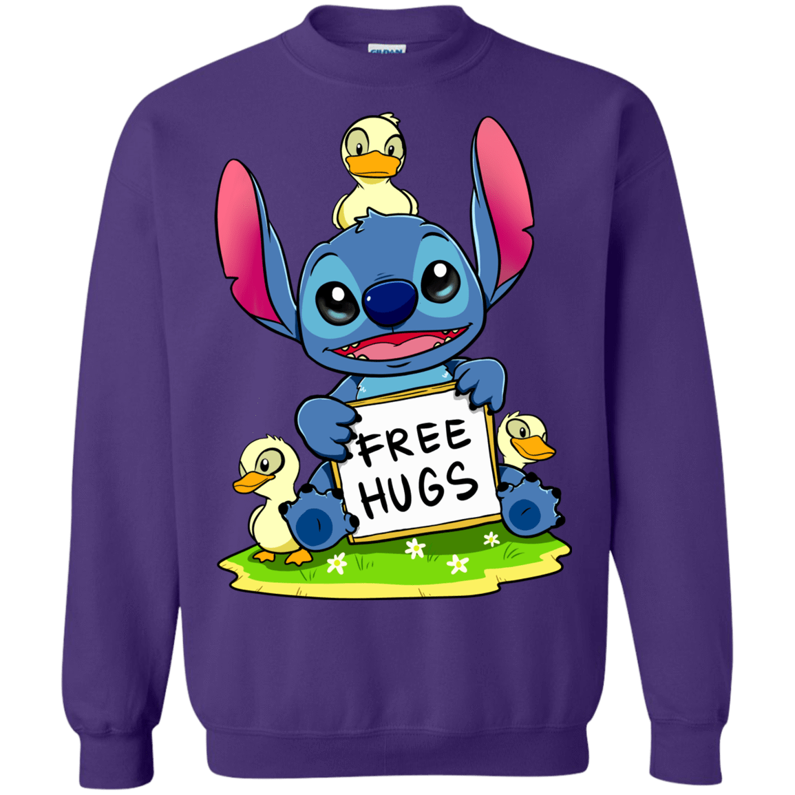Sweatshirts Purple / S Stitch Hug Crewneck Sweatshirt