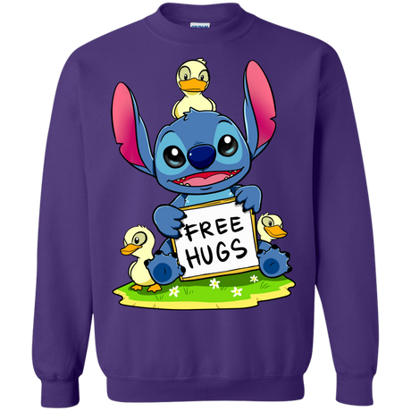 Sweatshirts Purple / S Stitch Hug Crewneck Sweatshirt