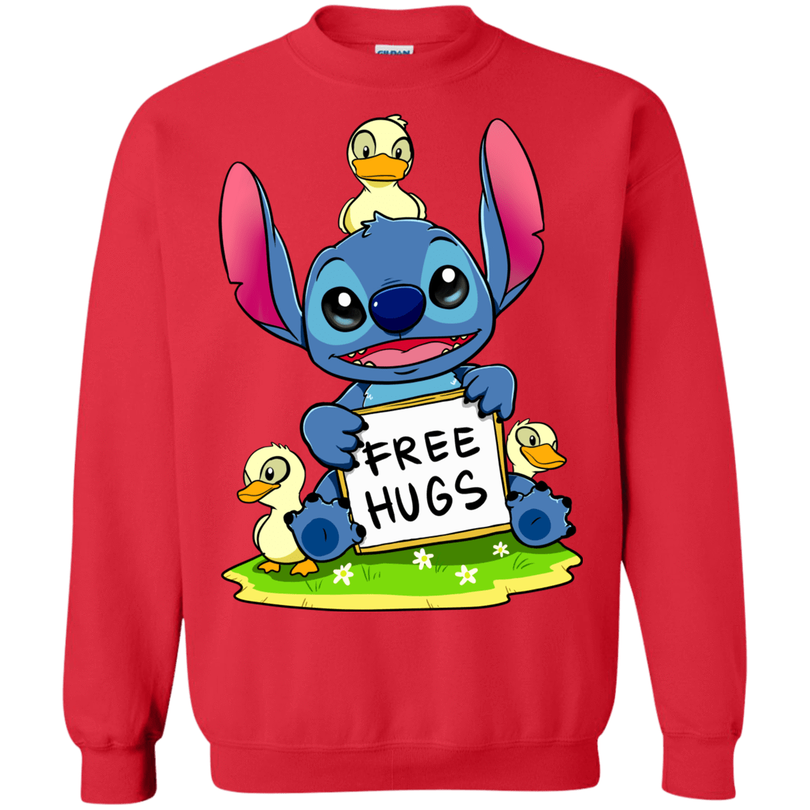 Sweatshirts Red / S Stitch Hug Crewneck Sweatshirt