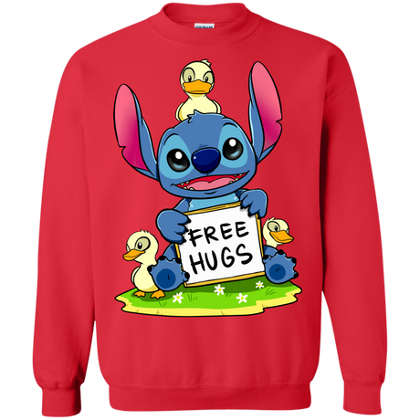 Sweatshirts Red / S Stitch Hug Crewneck Sweatshirt