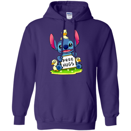 Sweatshirts Purple / S Stitch Hug Pullover Hoodie