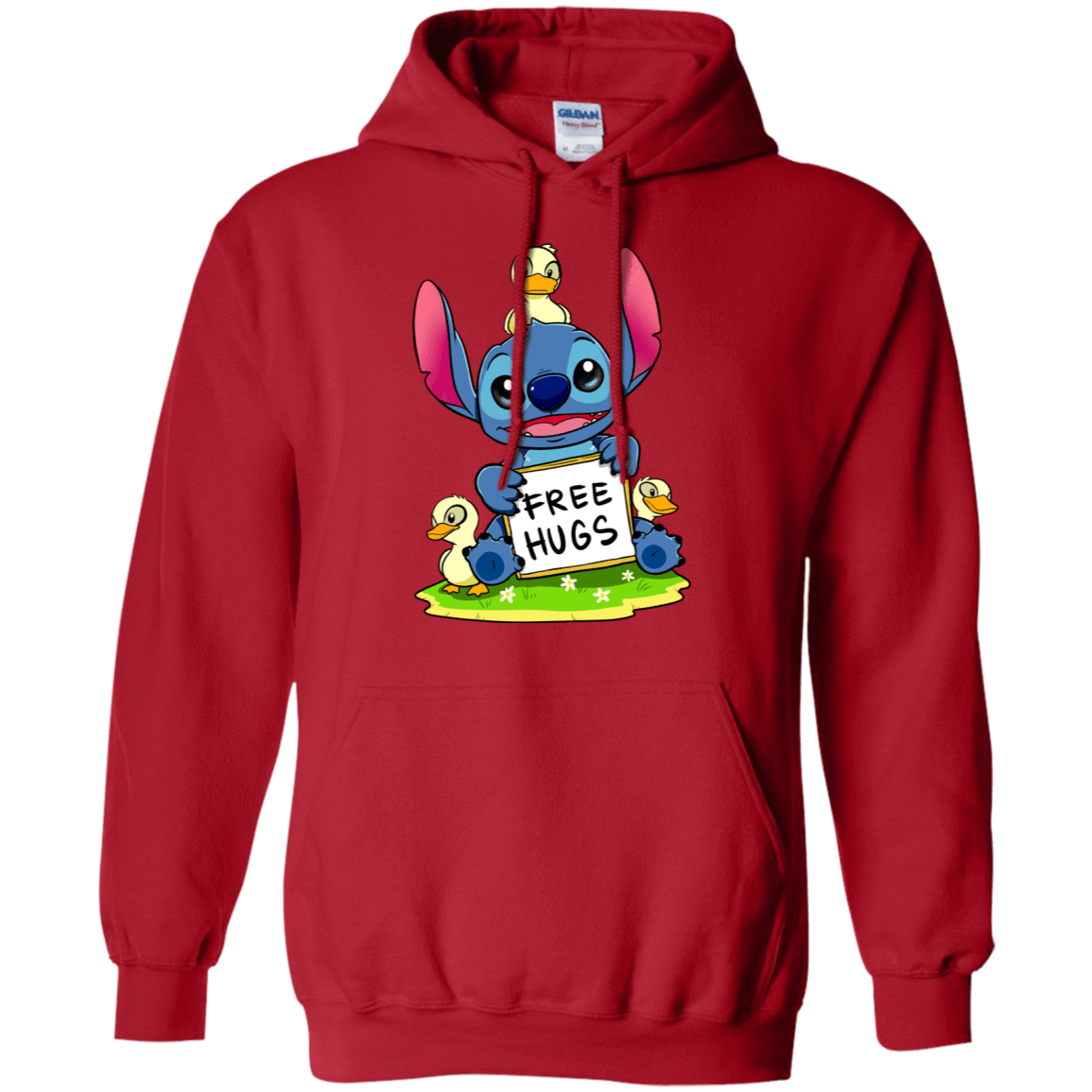 Sweatshirts Red / S Stitch Hug Pullover Hoodie