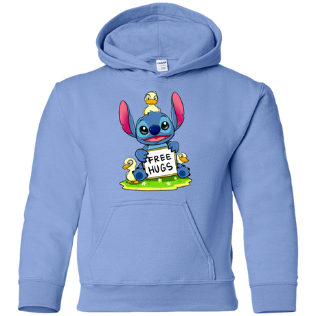 Sweatshirts Carolina Blue / YS Stitch Hug Youth Hoodie