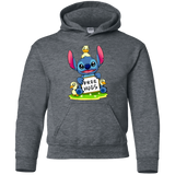 Sweatshirts Dark Heather / YS Stitch Hug Youth Hoodie