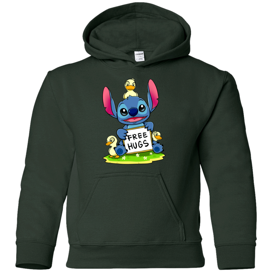 Sweatshirts Forest Green / YS Stitch Hug Youth Hoodie