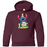 Sweatshirts Maroon / YS Stitch Hug Youth Hoodie