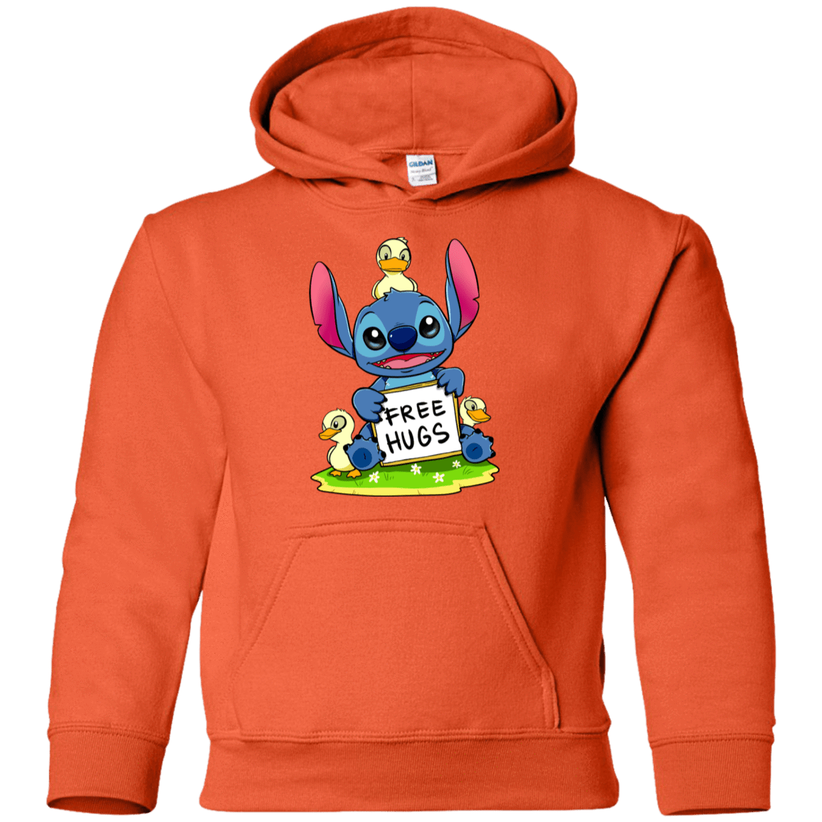 Sweatshirts Orange / YS Stitch Hug Youth Hoodie