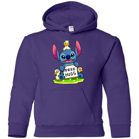Sweatshirts Purple / YS Stitch Hug Youth Hoodie